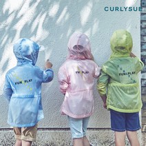 CURLYSUE 컬리수 플레이 롱바람막이점퍼 COM0GQJM51 여름