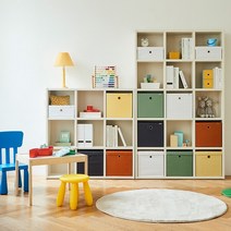 한샘 샘 폴리 수납바스켓 (대) 9종택1 샘책장호환 수납박스 정리, 색상:01.샘폴리바스켓(대)크림