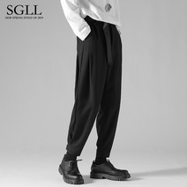 바지 봄과 가을 트렌드 다목적 느슨한 남자캐주얼정장