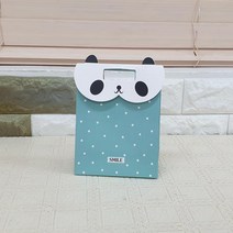 ABM(C) 손잡이 종이쇼핑백 민트판다 소 종이쇼핑백/종이봉투/종이백/종이가방/종이백
