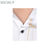 고품질 전 방향 베이지 타이 클립 옷깃 Lavalier 마이크 오디오 테크니카 Sennheise Shure MiPro 무료 배, 04 for MiPro