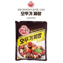 [ 조 은 마 켓 ] 깊 고 풍 부 한 정 통 중 화 짜 장!! 오 뚜 기 짜 장 1kg 대 용 량 대 가 족 급 식 식 당 업 소 용, 3개