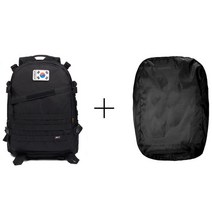 3D 입체 미니배낭 옥스포드 허리밸트백 피크닉 보조 포켓, 블랙