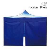 CISO 접이식 야외 천막 3x3 ABC세트 (지붕+프레임+심플바람막이4면) 포장마차 캐노피 행사용천막, (ABC세트)블랙