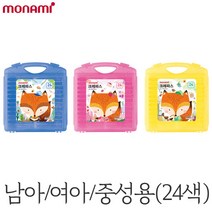 모나미 모니주 가방파스 24색/크레파스/크레용, 1개