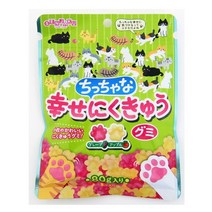 SENJAKU 고양이 발바닥 젤리 포도 사과 과일 구미 80gx6개입