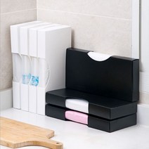 비닐봉투 정리 보관 케이스 깔끔 수납 위생팩 장갑 정리함, 3.대 화이트
