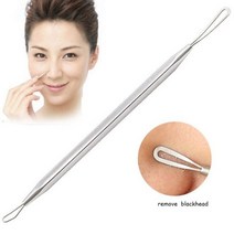 블랙헤드 리무버 검은 점 여드름 도구 바늘 얼굴 청소용 스푼 코메돈 추출기 모공 클리너, Style 6 (Thanks)