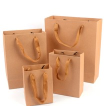 기본 크래프트지 종이가방 무지쇼핑백 누런 선물봉투, 사이즈