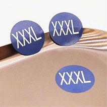 맨투맨 사이즈표시용 스티커 XXXL 사이즈표기 쇼핑몰
