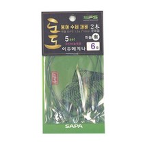 도도 붕어 수제 채비 이두메지나 6호 국산바늘 미늘, 단품