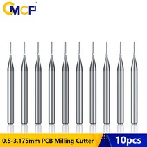미니 레이저 각인기 소형 금속 마킹기 휴대용 가공기 날인기 cmcp 10pcs 0.5-3.175mm pcb 밀링 커터 세트 카바이드 cnc 라우터 비트 도구 pcb 기계 조각, 10개 2.4mm