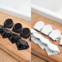 강력 자석집게 클립 4p set, 색상:화이트, 단품