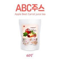 bms ABC 주스 티백 차 100% 국산 abc주스 차 야채수 야채주스 에이비씨쥬스 효능 삼각티백 건조사과 레드비트뿌리 건당근 침출차 대용량, 6  0 T X 2