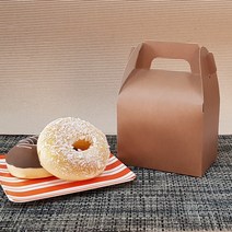 선물상자 쿠키상자 마카롱 머핀 포장상자, 51. 브라운 선물상자(소), 1개