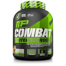 MusclePharm (미국직배) 머슬팜 컴배트 단백질파우더 1.8Kg 쿠키앤크림 Combat Protein Powder Essential Whey Isolate Protein Casein and Egg, 1개