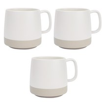 인블룸 모노 카페머그컵 350ml 딥블랙 3개, 베이직