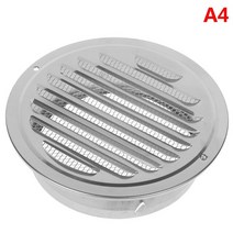 통풍구 환기구 환풍구 커버 덕트 에어벤트 스테인레스 스틸 외벽 에어 벤트 그릴 라운드, 120mm