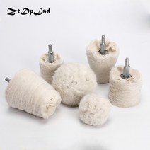 ZtDpLsd 화이트 코튼 돔 폴리싱 걸레 버핑 휠 패드 드릴 어댑터 금속 쥬얼리 목재용 1PC, [06] A45