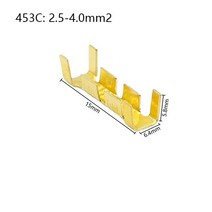 453 U 형 터미널 탭 콜드 인서트 와이어 커넥터 electricos small teeth terminal 0.3-4.0mm ², 02 453C_03 200PCS, 340mm