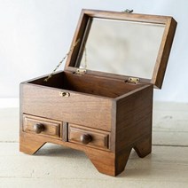 알티피아 티크나무 거울 미니 수납함 문갑, 단품없음