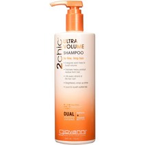 지오바니 2시크 울트라 볼륨 샴푸 탠저린 & 파파야 버터, 710ml, 1개