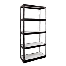 몬스터랙 800x400x1800 철제선반 앵글선반 다용도 수납선반 시스템선반 스탠드선반, 블랙(FD)