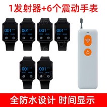 호출벨 노인 응급 주문벨 콜벨 진동벨 식당 비상벨 무선, F. 송신기1개+알람시계세트6개