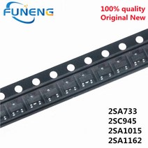 100 개 2SA733 SOT23 2SC945 SMD 2SA1015 BA SG .15A/50V PNP new 트랜지스터, 01 2SA1162