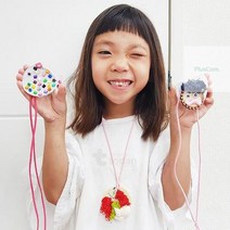천연점토 목걸이 만들기 영유아 5인세트 미술용품 만들기키트 미술준비물 DIY 방과후학습, (1)번