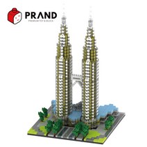 프랜디 나노블럭 랜드마크 대형 건축물 페트로나스 트윈타워 SM057 미니 건물, SM057 페트로나스트윈타워