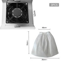 집진기 네일 먼지 수집기 백 진공 청소기 손톱 흡입 수집 교체 매니큐어, 없음, A