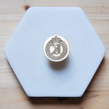 플로랄벨로 씰링왁스 왕관스탬프 도장 씰왁스, K