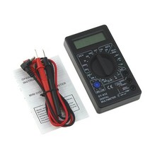 전류계 접지저항측정기 절연저항계 미니 DT832 디지털 멀티 미터 LCD DC AC 전압계 전류계 옴 테스터 AC/DC, 01 DT832 multimeter