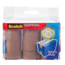 3M 박스테이프 12개 강력 이사 택배 box Packing Tape 12pack 갈색, 36개