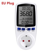 측량기 측정기디지털 전력계 AC 220V 110V 전기 소비 에너지 미터 EU 플러그 킬로와트, 01 EU PLUG