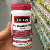 호주 스위스 얼티부스트 코엔자임 큐텐 150mg 180캡슐x2개 Swisse Ultiboost Co Enzyme Q10, 1개, 180