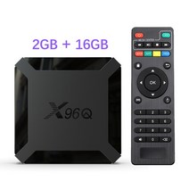 X96Q 안드로이드 100 TV 박스 올위너 H313 쿼드 코어 4K 60fps H265 2G 와이파이 구글 플레이어 스토어 유튜브 X96Q2 셋톱 박스 2GB 16GB, 29.영국 플러그  2G 16G