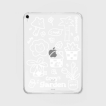 어프어프 어프어프 WHITE DRAWING COVY GARDEN(아이패드-클리어하드) E2304_0269