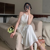 휴양지커플룩 촬영 베이스 원피스 슬림 롱 바캉스 오피스룩 여성