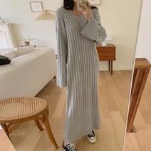 떳다그녀 윈더즈 니트 롱 원피스