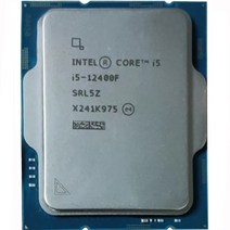 신제품 인텔 I5 12400F 데스크탑 게임용 CPU OEM 칩 10 세대 프로세서 6 코어 12 스레드 소켓 LGA1200 재, 한개옵션0