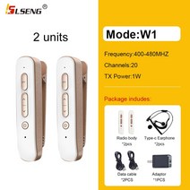 인이어무전기 공연용 업소용 LSENG-UHF 400-480MHz 20 채널 0.5W 미니 워키토키 이어폰 호텔 뷰티 살롱 레, 03 White A_01 중국어, 02 White A_01 중국어