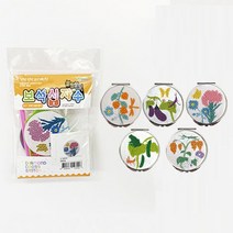 td 토단 취미키트 블링블링 보석십자수-DIY 원형 거울DIY 초중도, 초충도포도