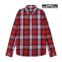 뱅뱅 뱅뱅 여성 멀티 체크 셔츠_빨강_NSE25805