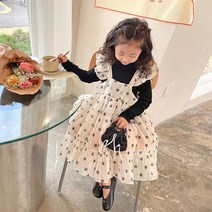 첫사랑 도트 프릴 원피스세트 아동복 여아원피스 여아옷 여아의류 여자아이옷 여자아동복 아동원피스 키즈원피스 유아동복 유아원피스 공주옷 공주드레스 나들이룩