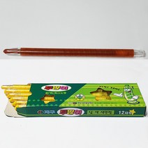 지구투명이색연필 단색 12자루세트/ 지구화학 14칼라 택1 낱색 1다스 샤프색연필 미술 그리기 리필용 화방 아동미술 색칠, 지구투명이색연필 갈색