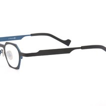 티타늄 플레이트 이태리 디자인 다각형 아방가르드 프레임 육각형 무광 금속테 수제 안경 디자이너 안경테