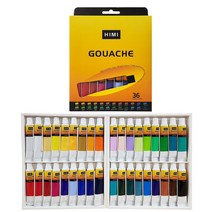 미야 수채화 과슈물감, 36색, 12ml