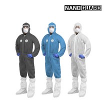 당일배송 무료배송)이편한 24매포장 원피스 PP재질 작업복 우주복 방진복 방역복 분진복 일회용작업복 보호복 24매 XL XXL 회색 흰색 청색, 흰색(WHITE)